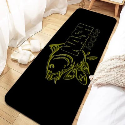 Nash Fishing Logo Antislip Wasbare Deurmat voor Entree, Keuken, Woonkamer, Hal, Badkamer – Huisdecoratie voor Vissers 40*120cm