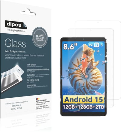 dipos – 2x Matte Pantserfolie geschikt voor Blackview Link2 8 Zoll | 9H Screenprotector