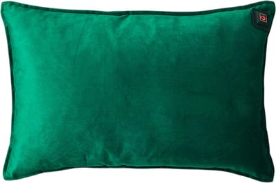 Warmpi Warmtekussen Fluweel Groen – 50x30 cm – Elektrisch Verwarmd Ergonomisch Kussen – Inclusief 10.000 mAh Powerbank – 2 Infrarood Warmtepanelen aan de voorkant – 3 Warmtestanden tot +/- 60°C
