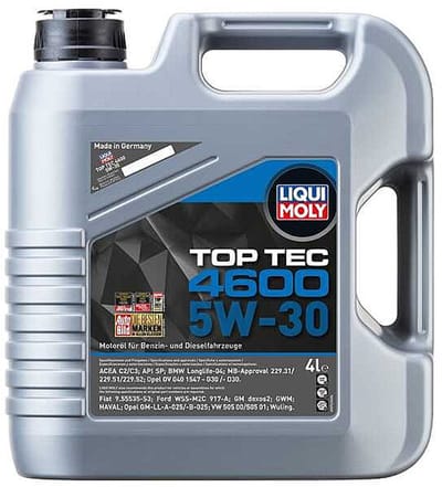 Liqui Moly Top Tec 4600 5w30 Motorolie 4 liter