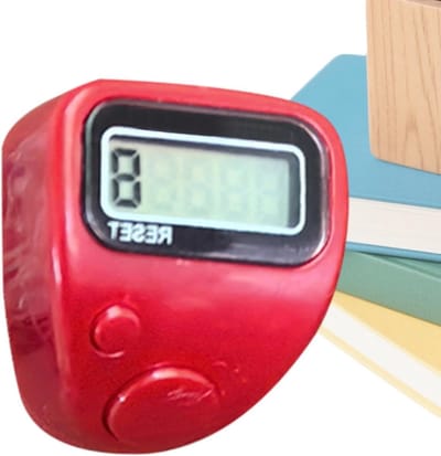 Vingerklikteller Digitaal - LCD Teller - Activiteiten Tellen - Stil Mechanisch - Verstelbaar - Rood