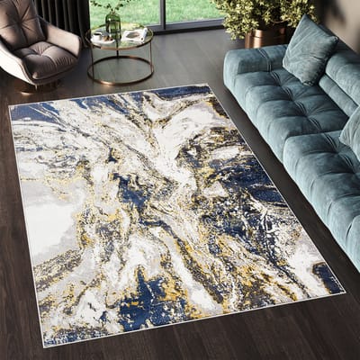 Tapiso Shine Vloerkleed Tapijt Abstract Slaapkamer Maat- 80x150