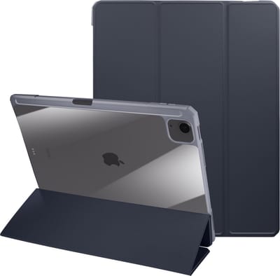 Avizar Foliohoes Geschikt voor Apple iPad Air 13 2026 Stand-By + Video- En Toetsenbordondersteuning, Nachtblauw