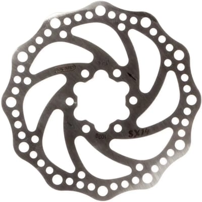 Elvedes Rotor remschijf - 140mm - 6-gaats - Roestvrij staal - Inclusief boutjes