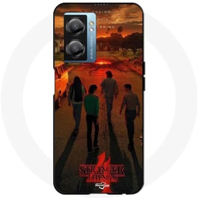 Hoesje - Maniacase - Realme V23 - Zwart - Flexibel - Stranger Things Seizoen 4