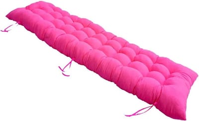 Zitkussen Bank - Tuinkussen Outdoor - Comfortabel Zitten - Antislip Bevestiging - 160x55cm - Roze