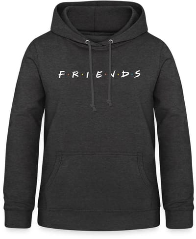 Friends Logo Wit Hoodie Dames