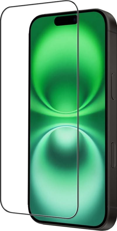 Screenprotector Geschikt voor Apple iPhone 16 - Full Cover - Beschermglas - Gehard Glas - Tempered Glass - Screen Protector