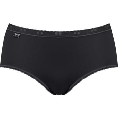 sloggi - Maat 42 Basic+ Dames Midi slip - Zwart
