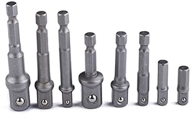 Solidchoice - 8-delige Socket Adapter Set voor Accuboormachines