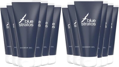 Blue Stratos Douchegel - Voordeelverpakking 12 x 200 ml