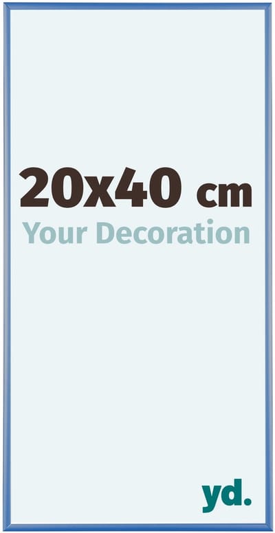 Your Decoration - Fotolijst 20x40 cm - Aluminium - Staal Blauw - Kent