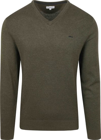 McGregor Trui V-Hals Olijfgroen - Maat S - Heren - Pullovers