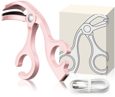 Elektrische Wimperkruller - Wimperkruller - Draagbare wimperkruller - Wimperkruller met brede opening - Langdurig gekrulde wimpers - Roze - ABS/silicone