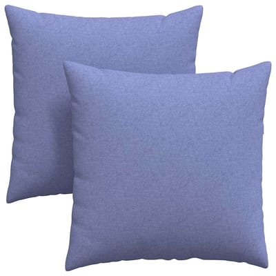 vidaXL - Zitkussens - 2 - st - Stof - Jeans - Blauw - 80 - x - 80 - cm