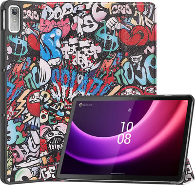 Hoesje - Geschikt voor Lenovo Tab P11 (2e / 2nd Generatie) - Dun & Stevig - Hardcover Book Case - Trifold Bookcase Hoes - Hard Cover - Tablethoes - Graffity