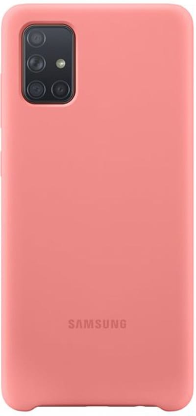 Samsung Silicone Cover Case - Samsung A71 - Roze