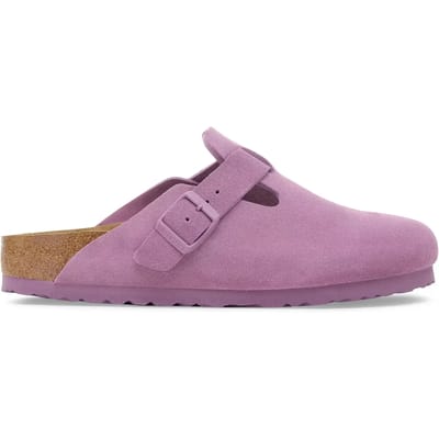 Suède klompen Birkenstock Boston