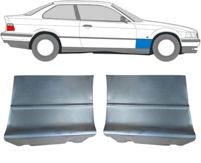 Reparatiepaneel voorspatbord voor BMW 3 E36 1990-2000 / Links + Rechts / COUPE
