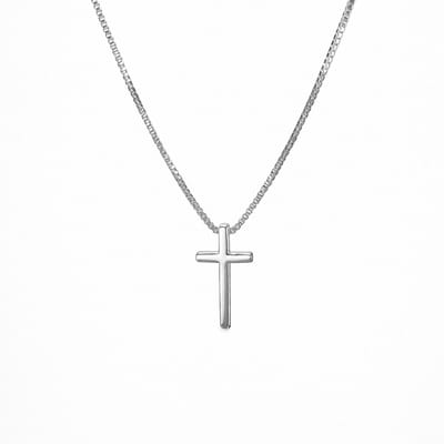Engravia by Derya – Dames Ketting – 925 Sterling Plating – Minimalistische Kruis Ketting – Elegant Cadeau voor Haar
