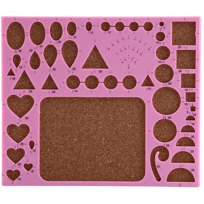 4 stuks Papier DIY Set Quilling Gereedschap Sjabloon Vormbord Pincet Spelden Sleufgereedschap Kit Roze pink