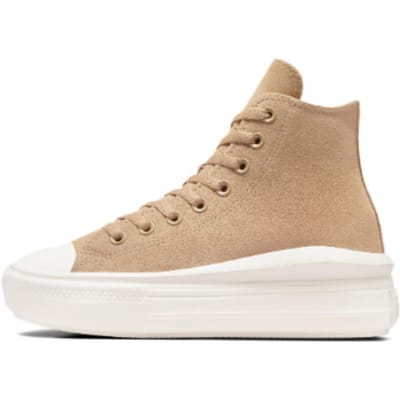 Converse Chuck Taylor All Star Move Platform High Kleurrijk Suède - Coffee Rum Dames Sneakers Tan Egret Zwart A11145C 38 beige