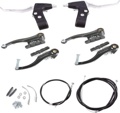Universele Fiets Remset Inclusief V-remkabels en Hendels voor Mountainbike en Racefiets
