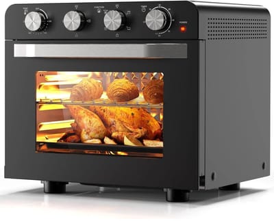 Airfryer Oven - Hetelucht Friteuse - Vrijstaande Oven - Pizzaoven - 36L - 2000W - 10-in-1 Functies - Digitale Timer & Temperatuur - Dubbel Glas - RVS