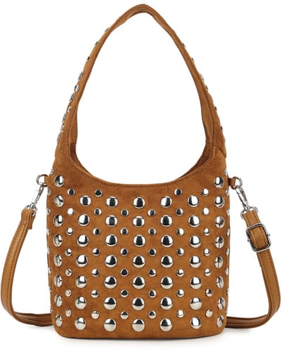 Giuliano kunstlederen suede schoudertas Eloura - Dames - Camel