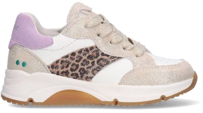 BunniesJR 226260-994 Meisjes Lage Sneakers - Beige - Leer - Veters
