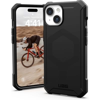 UAG Essential Armor MagSafe voor de Apple iPhone 15 - Zwart