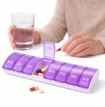 Pillendoosje I Pillendoos I Medicijn Doosje I Pil Box I 7 dagen I 1 Week I Maandag t/m Zondag I Paars