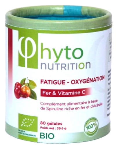Flamant Vert Phyto Nutrition Vermoeidheid en Zuurstofvoorziening Biologisch 80 Capsules