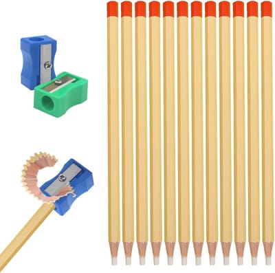 Set van 12 Gummen met Pencil Sharpener, Perfect voor Scholen, Kantoorgebruik en Thuis, Nauwkeurige en Schone Gummen