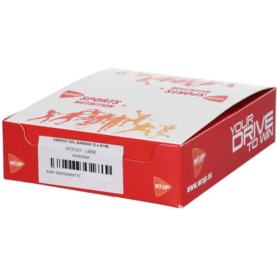Wcup Sports Nutrition - Energy Gel (Banana - 12 x 40 ml)