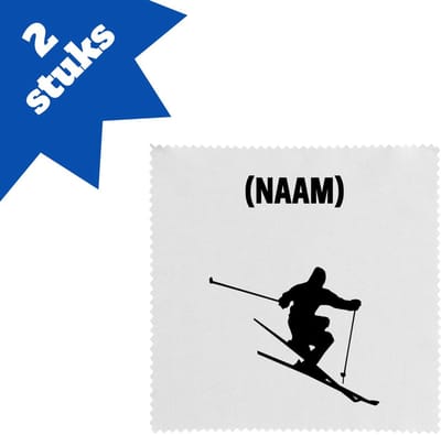 Akyol - skiën brillendoekjes - Sport - skiër - wintersport - 17,8 bij 17,8 cm - 2 stuks