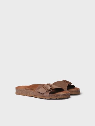Dames BIO sandaal met gesp en kurken zool | GLIDE-QT