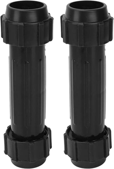 Kajak Peddel Connector - Roeispanen As - Watersport Accessoire - Stevige Verbinding - 162 mm Lengte - Zwart