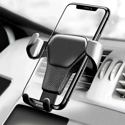 Waledano® Auto Mobiele Telefoon Houder - GSM Houder - Mobiel Houder Auto - Universele Telefoon Houder Voor Ventilatierooster - Zwart - Voor 4-7 Inches Telefoons, Iphone, Sumsung etc