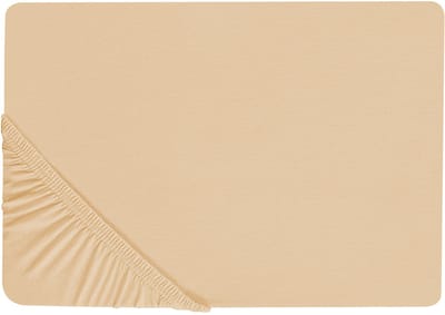 JANBU - Laken - Zandbeige - 90 x 200 cm - Katoen