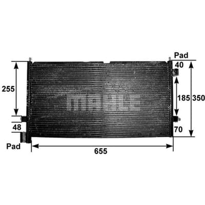Condensator, airconditioner MAHLE AC 307 000S