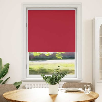 vidaXL - Rolgordijn - verduisterend - 84,4 - x - 175 - cm - stofbreedte - 80 - cm - rood