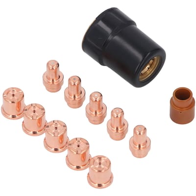 12 STuks Set Plasma Snijder Elektrode Mondstukken Koppen Kit Plasma Snijder Toorts Elektrode Mondstukken en Koppen voor CB50