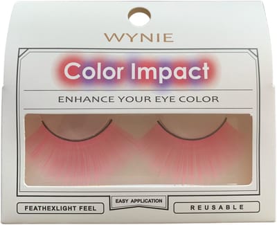 Wynie - Nep Wimpers - Valse Wimpers - Fake Lashes - Roze - 2,3 cm. lang - Zonder lijm - 1 Paar - UA153420
