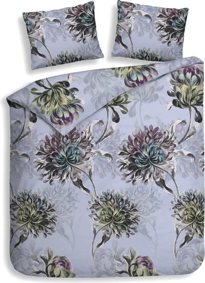 Heckett & Lane Flanel Dekbedovertrek Bing (Frost Blue) - 200x200/220 cm