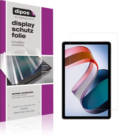 dipos – 2x Beschermfolie geschikt voor XIAOMI Redmi Pad 10.61 Zoll | Krasbestendige & heldere Screenprotector Ultra-Thin
