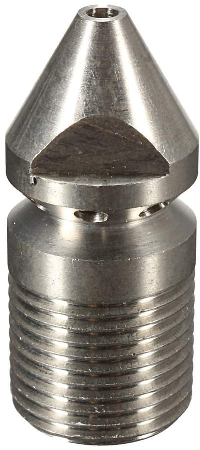 Dailygoods- Hogedrukreiniger Mondstuk - Roestvrijstalen Reinigingssproeier - Roterende Pijp - 1/4" Mannelijk - 4 Jets - Werkdruk 250 Bar