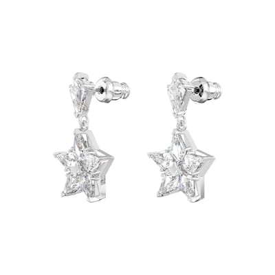 Swarovski Stella Oorbellen Dangle Vrouwen Oorbellen Wit 5652002 Box (Random Color) white