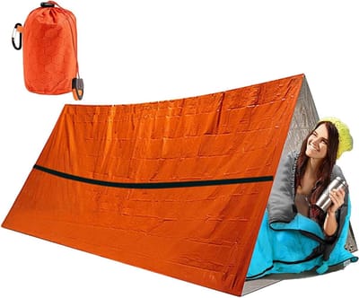 Bivy Sack Kamperen - Nood Slaapzak - Outdoor Overleven - Waterdicht Winddicht - 245 x 157 cm - Zilver