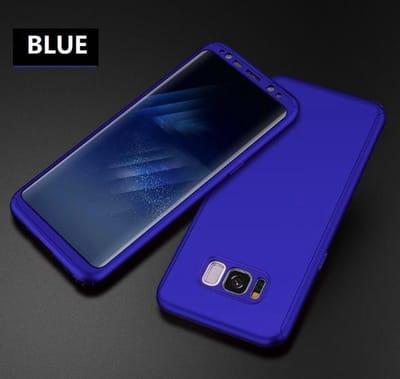 360-graden Frosting Beschermhoesje Set voor Galaxy S8 _ Blauw